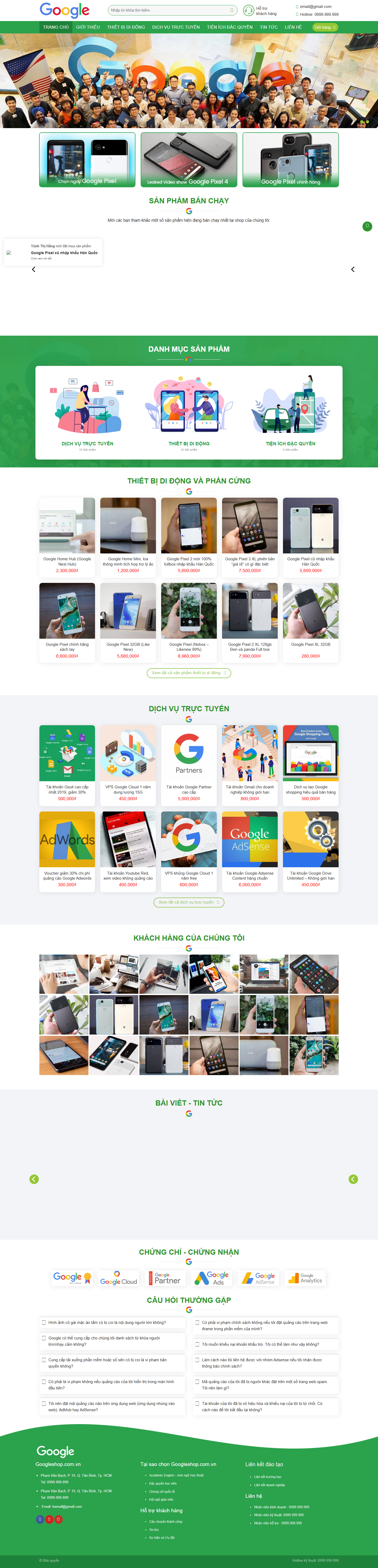 Mẫu Googleshop