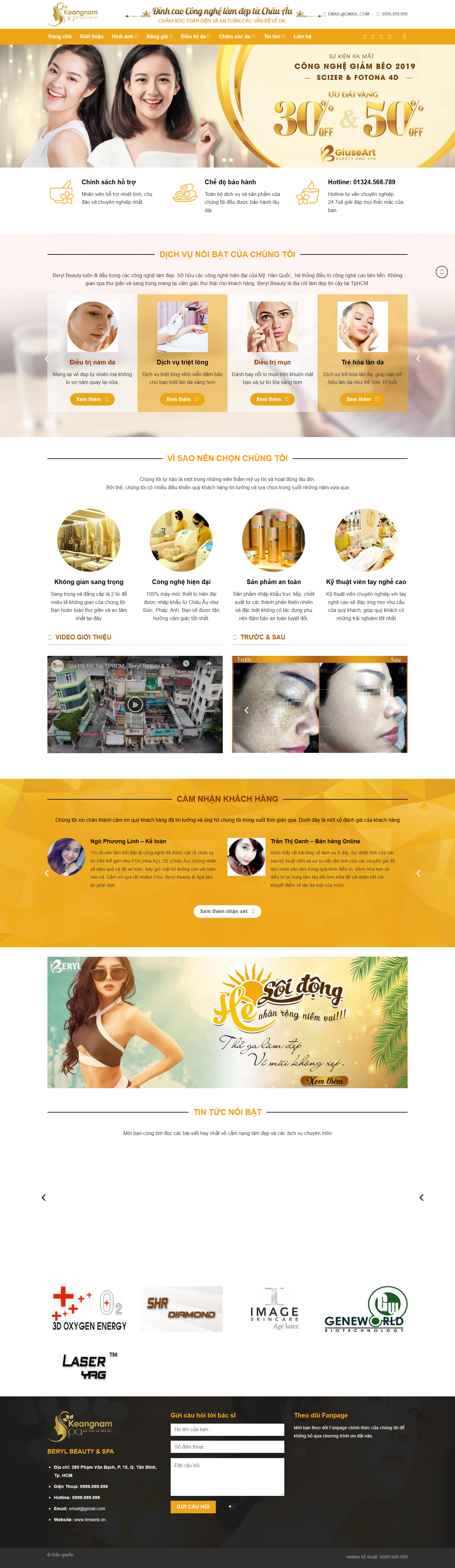 Mẫu Spa